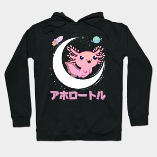 Axolotl Moon Space Hoodie